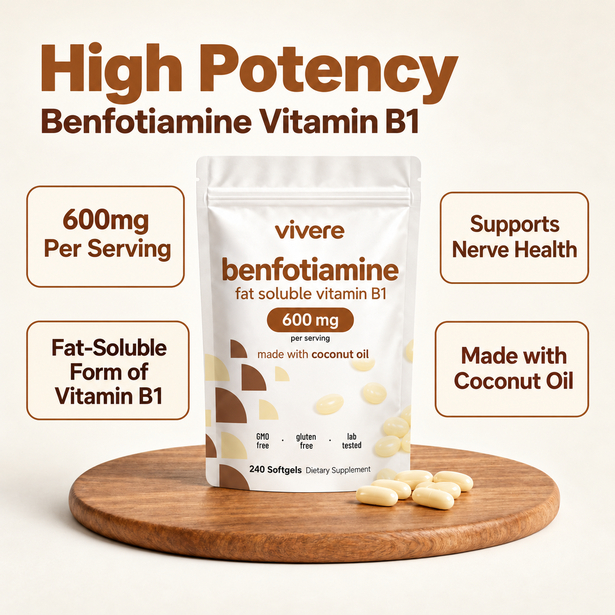 Vivere Benfotiamine — high potency