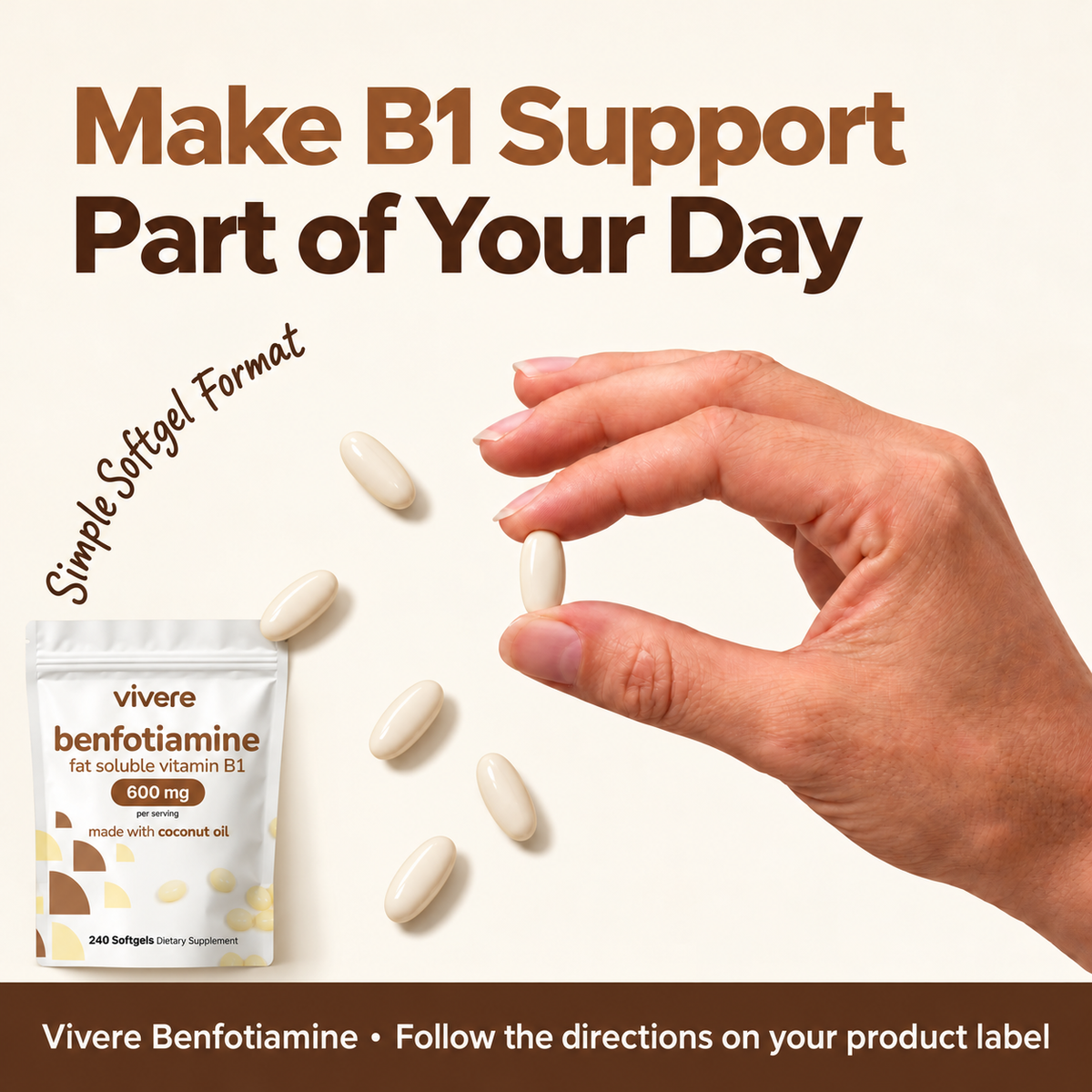 Vivere Benfotiamine — daily routine